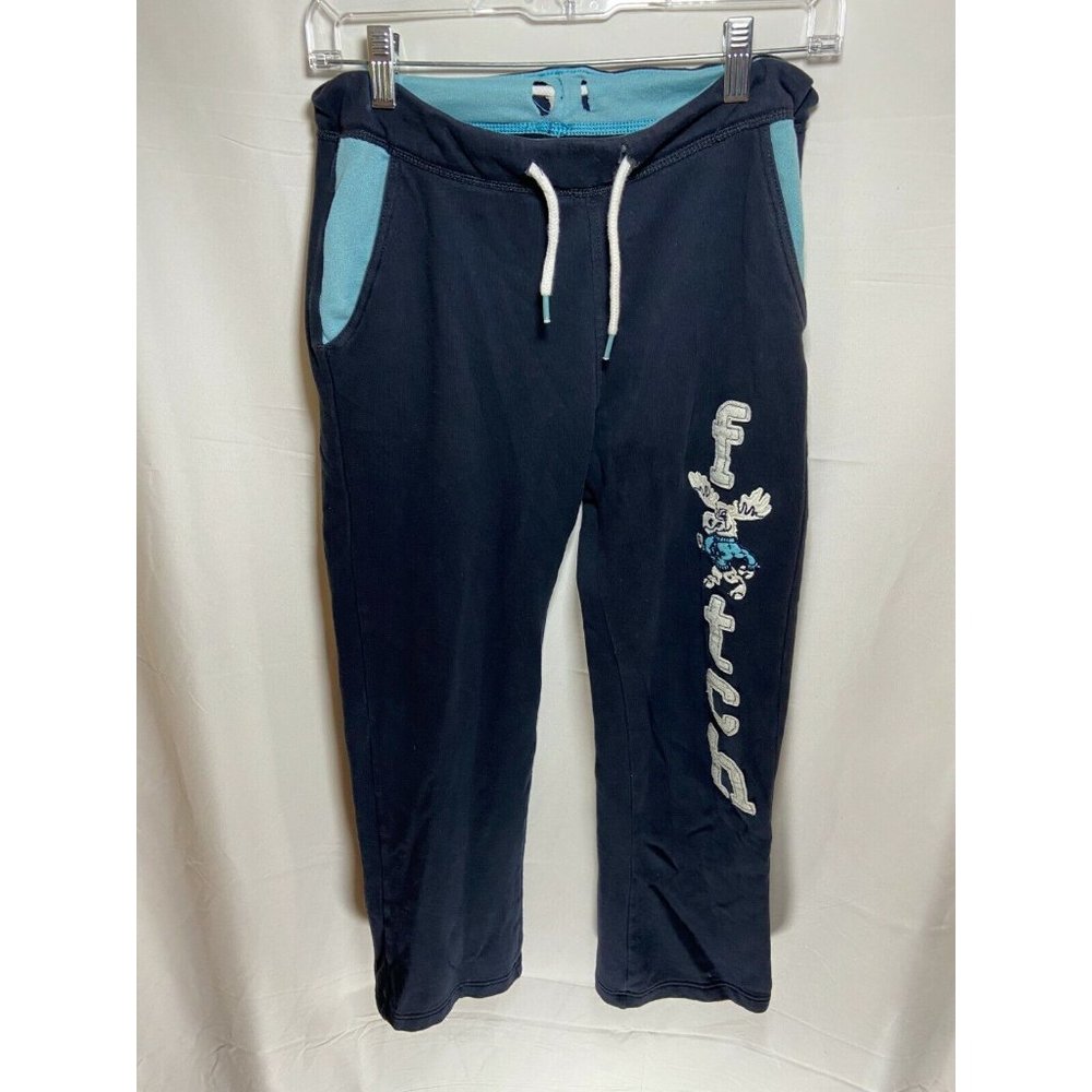 Abercrombie KIDS Pants Youth 13/14 Blue Drawstrings Logo Warm Up Kids Girls.